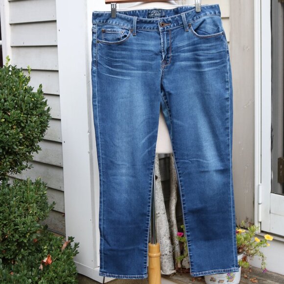 Lucky Brand Gemma Capri Stretch Cropped Jeans Sz 16/33 - Picture 1 of 8
